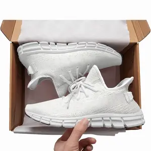 Men Bloomers White Woven Training Shoes