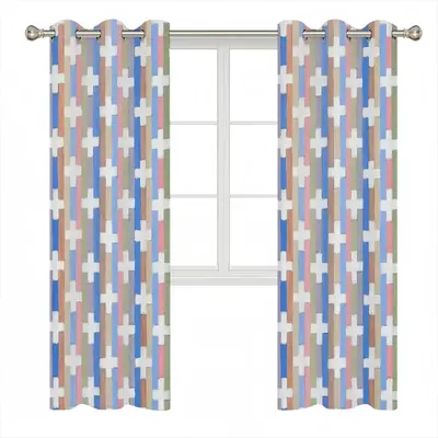 White Crosses Curtains (Multi-Size)