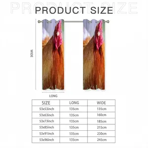 Rooster Stare Down Curtains (Multi-Size)