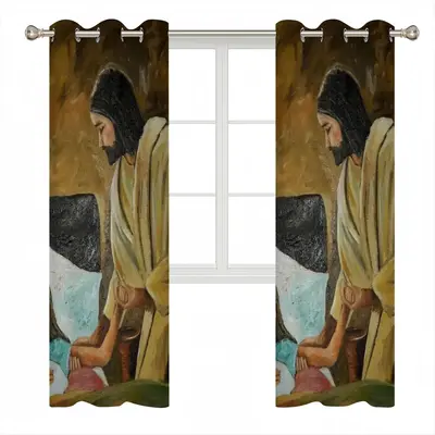 Jesus Heals Curtains (Multi-Size)