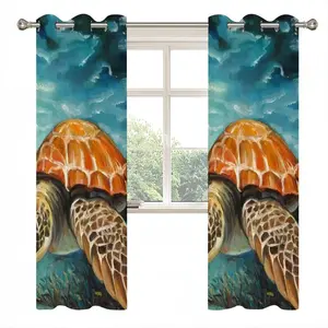 Caribbean Turtle Ii Curtains (Multi-Size)