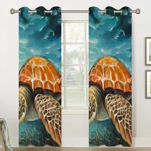 Caribbean Turtle Ii Curtains (Multi-Size)