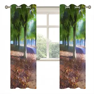 Waterfront Trees Alley Curtains (Multi-Size)