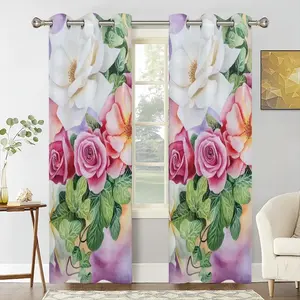 Roses In The Garden Curtains (Multi-Size)