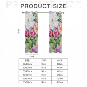 Roses In The Garden Curtains (Multi-Size)