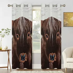 Bull - Red Bull Taurus Animals Buffalo Wild Curtains (Multi-Size)