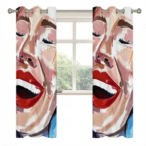 Ginger Woman Smiling Curtains (Multi-Size)