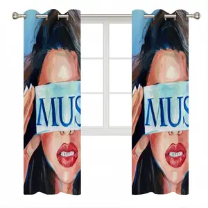 Muse Red Lipstick Curtains (Multi-Size)