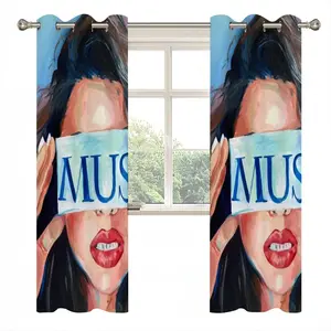 Muse Red Lipstick Curtains (Multi-Size)