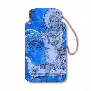 Drawing Ink - Blue Diva Wall Bottle Decoration (Wooden)