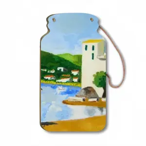 Cadaques (Spain) Wall Bottle Decoration (Wooden)