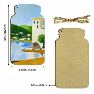 Cadaques (Spain) Wall Bottle Decoration (Wooden)