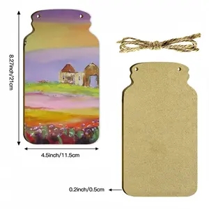 Windmill Wall Bottle Decoration (Wooden)