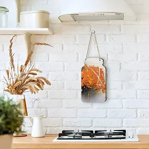 Basic Orange Wall Bottle Decoration (Wooden)