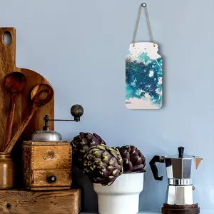 Basic Blue Wall Bottle Decoration (Wooden)