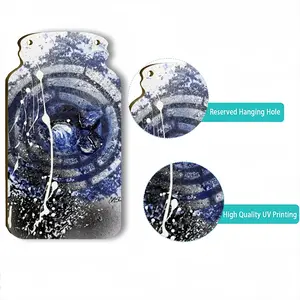 Basic Indigo Wall Bottle Decoration (Wooden)