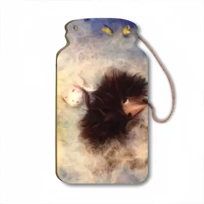 Hedgehog In The Fog Wall Bottle Decoration (Wooden)