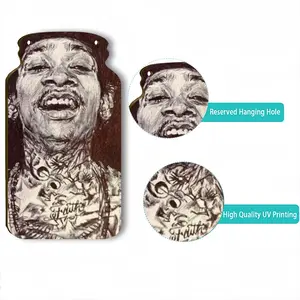 Wiz Khalifa Portrait Wall Bottle Decoration (Wooden)