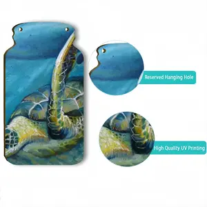 Caribbean Turtle 4 Wall Bottle Decoration (Wooden)