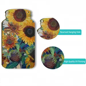 The Sunflowers Wall Bottle Decoration (Wooden)