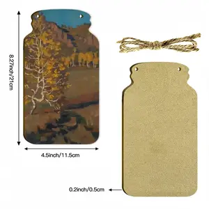 Golden Birch Wall Bottle Decoration (Wooden)