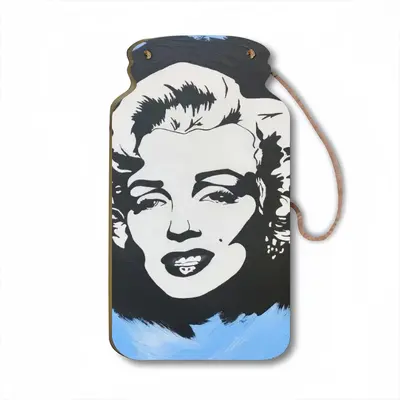 Marilyn Monroe - Girl Women Blonde Fashion Art Poster Wall Bottle Decoration (Wooden)