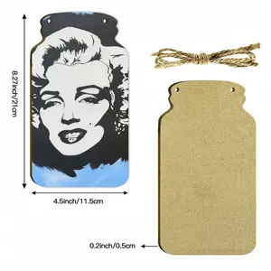 Marilyn Monroe - Girl Women Blonde Fashion Art Poster Wall Bottle Decoration (Wooden)