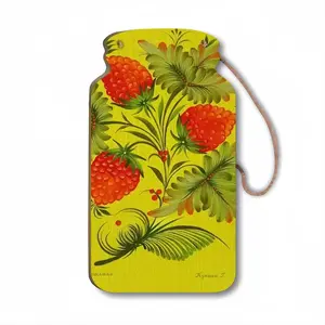 Raspberry Wall Bottle Decoration (Wooden)