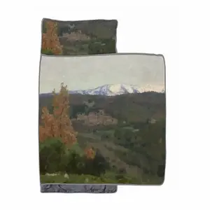 View Of Castelnou France Toddler Nap Mat