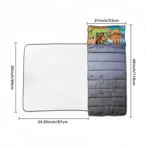 Horse Behind Wooden Fence Toddler Nap Mat