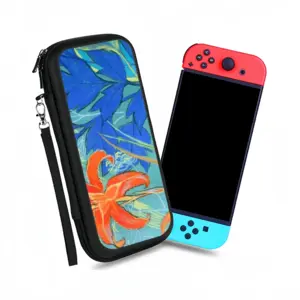 Orange Lily Nintendo Switch Storage Bag