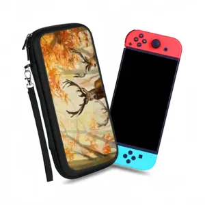 Deer Family In An Autumn Forest Nintendo Switch Storage Bag