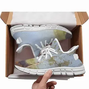 Men White Gum Trees Woven Training Shoes