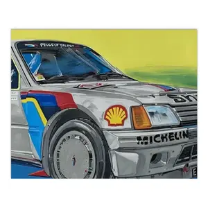 Peugeot 205 Digital Painting (Horizontal)