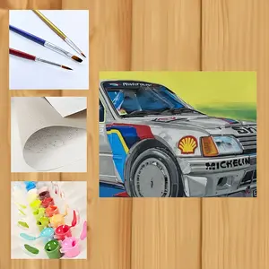 Peugeot 205 Digital Painting (Horizontal)