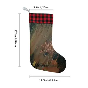 Bronze Abstraction Christmas Gift Socks