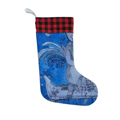 Drawing Ink - Blue Diva Christmas Gift Socks