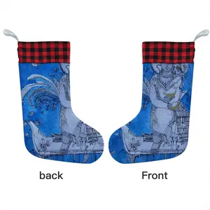 Drawing Ink - Blue Diva Christmas Gift Socks