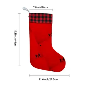 Deep Red (Decomposition) Christmas Gift Socks