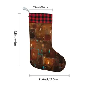 Red Gold Christmas Gift Socks