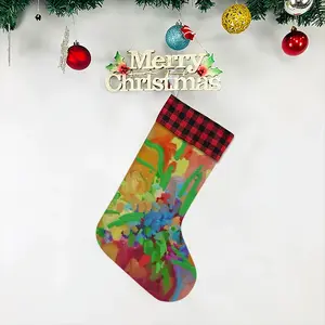 Digital Flowers Christmas Gift Socks