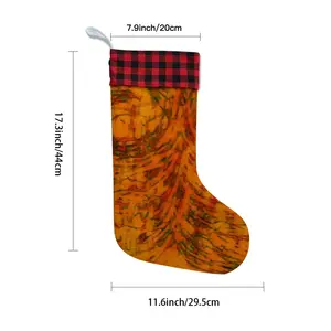 Orange Swirls Christmas Gift Socks