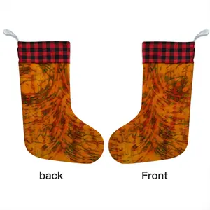 Orange Swirls Christmas Gift Socks