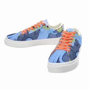 Men Baby Blue Beard Wizard Low Top Canvas Shoes