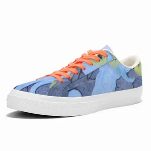 Men Baby Blue Beard Wizard Low Top Canvas Shoes