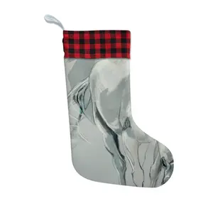 Grey Horse Christmas Gift Socks