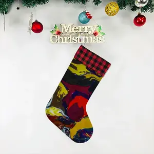 Running In Paint Christmas Gift Socks