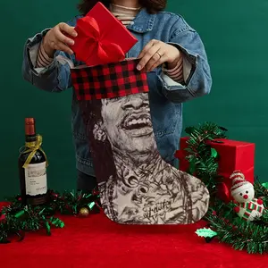 Wiz Khalifa Portrait Christmas Gift Socks