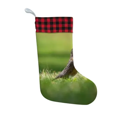 Bird In High Park Grass Christmas Gift Socks