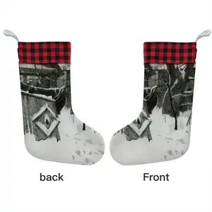 Old Yard In Winter Christmas Gift Socks